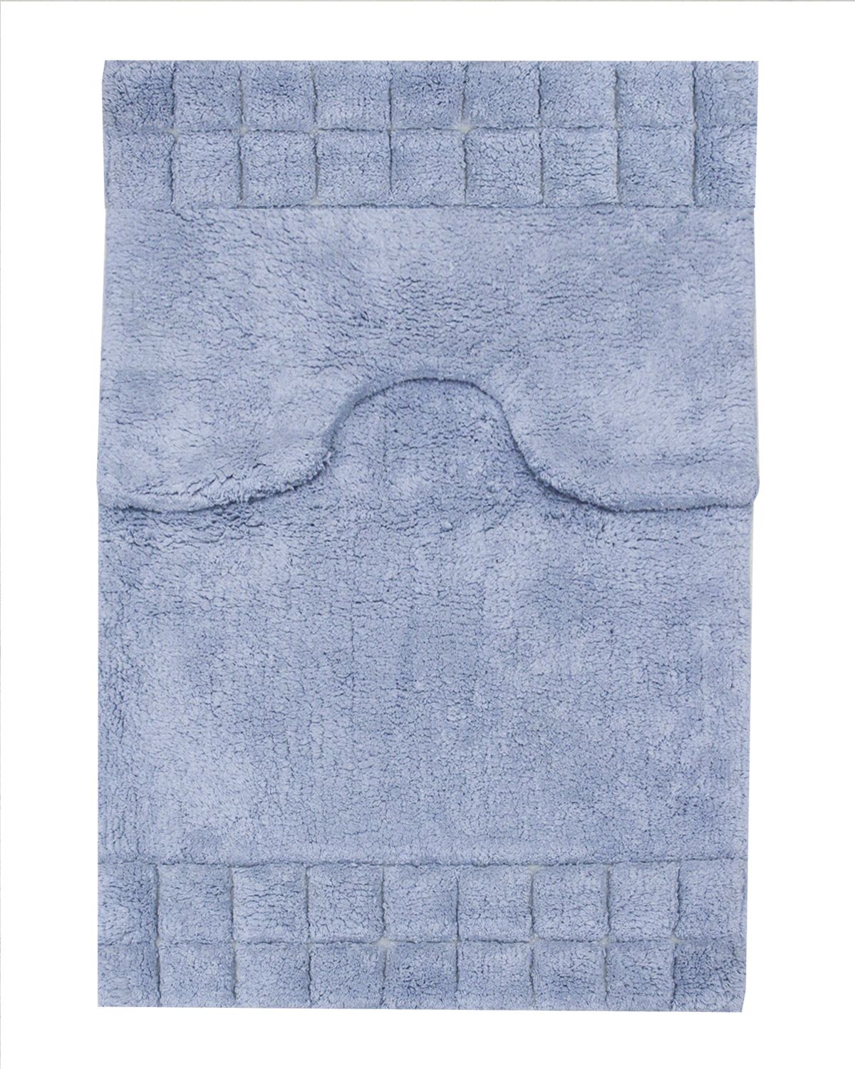 коврик для ванной 2000-55 голубой комплект 2 шт.