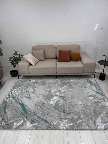 ковер афина 9012a grey/green