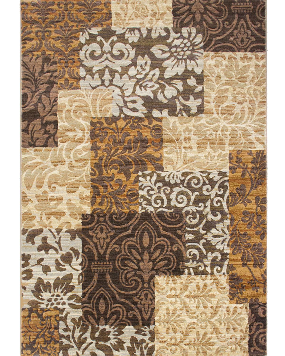 ковер magnum 79020 4848 brown пэчворк