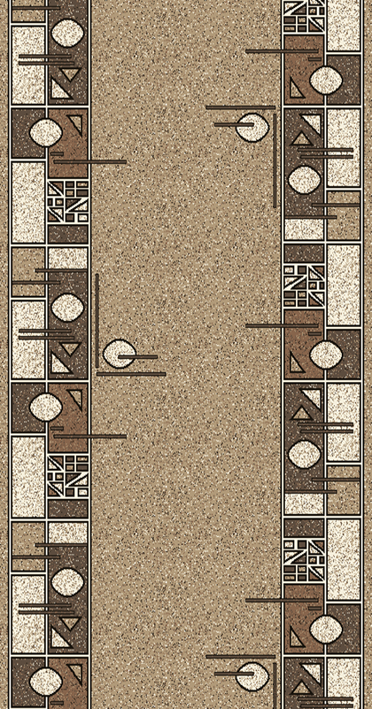 ковер лайла де люкс 15804 коричневый