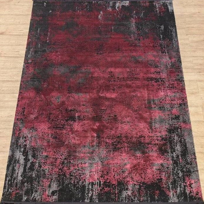 ковер tierra 12892 красная круг