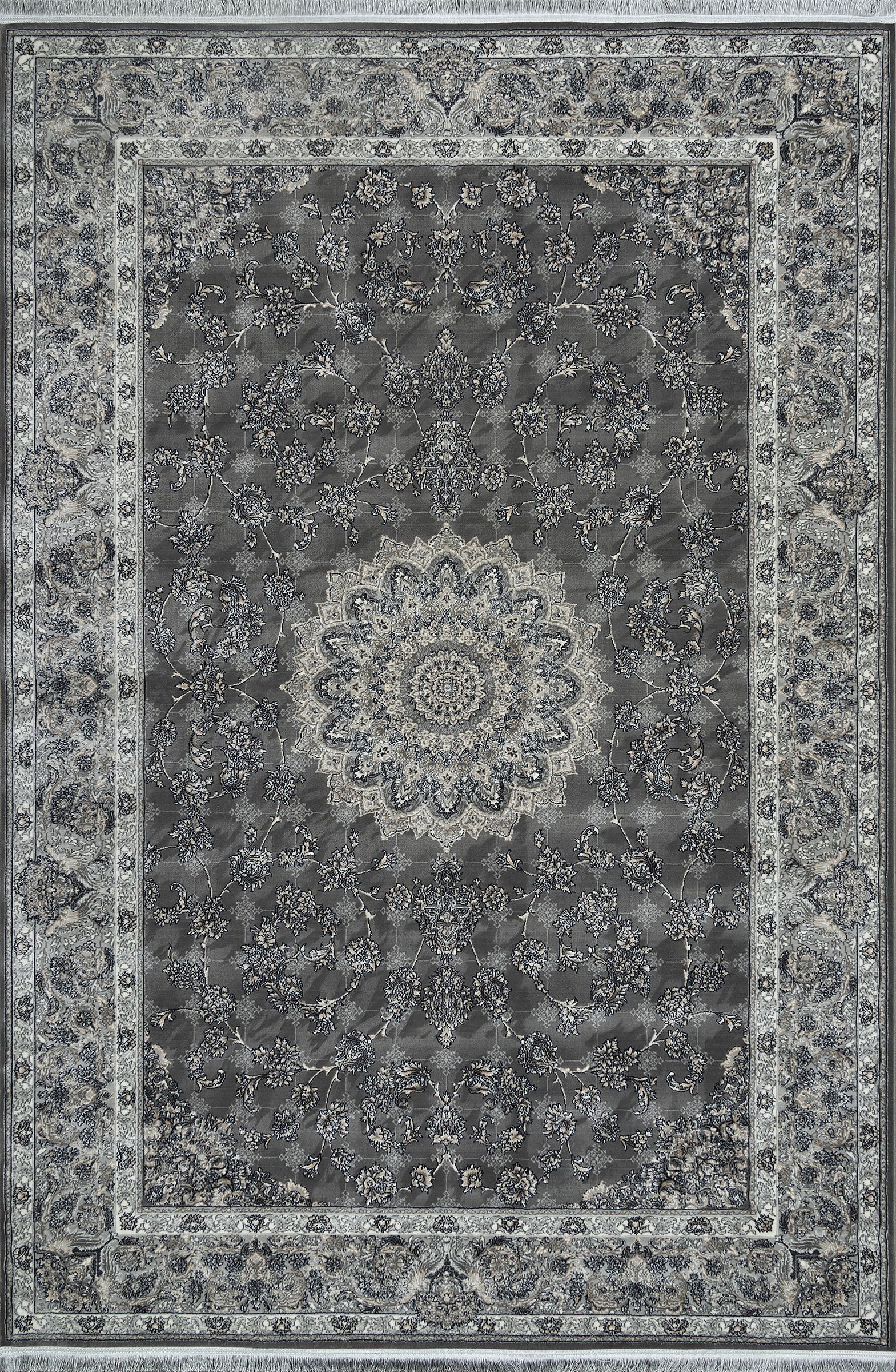 ковер kashan 752065 серый