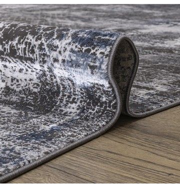 ковер pera 2749b c.antrasit/blue