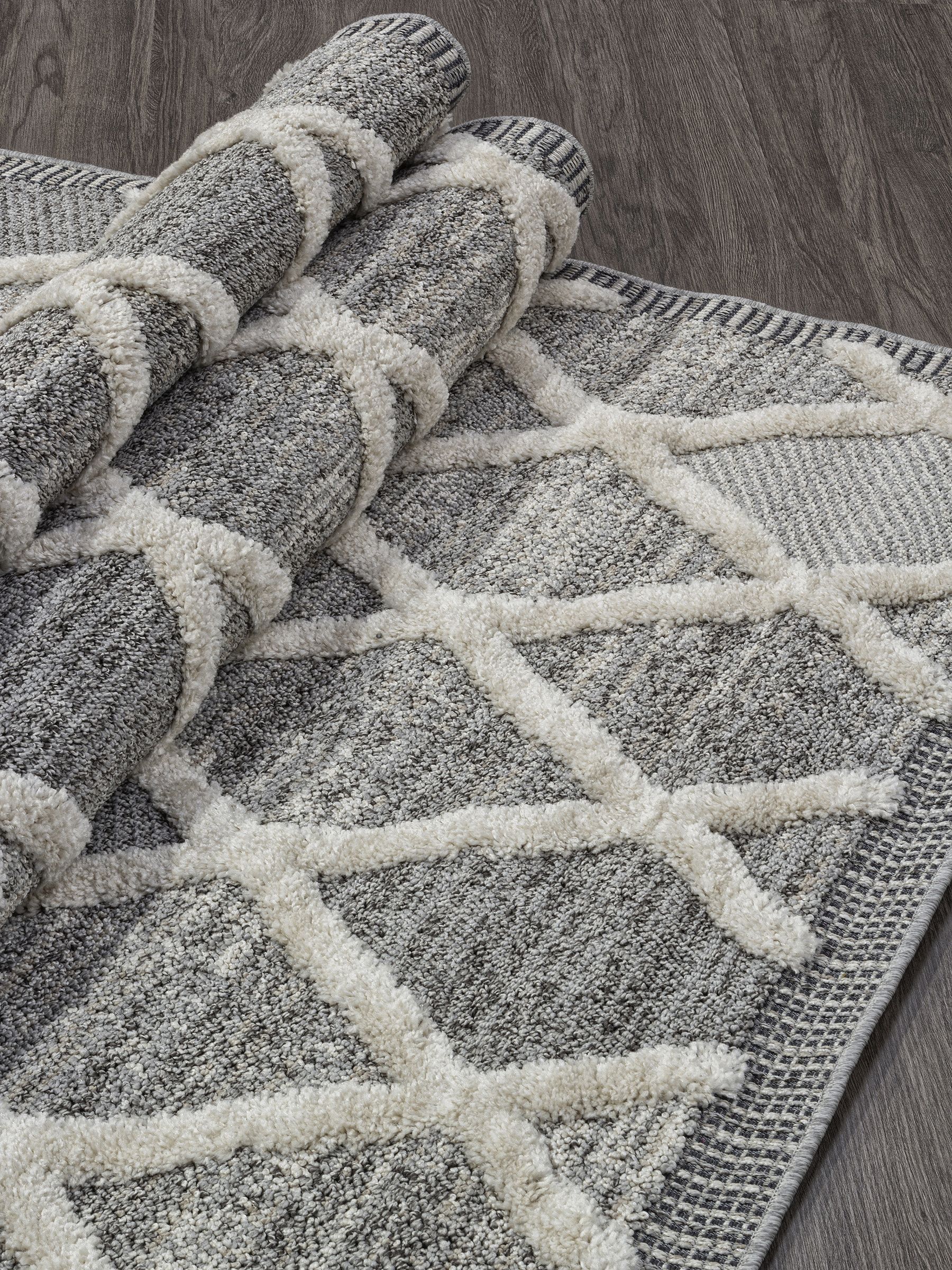 ковер tunis 6605a серый