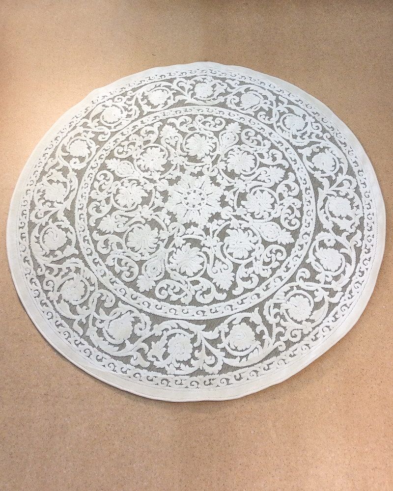 ковер milano 38064 656590 ivory/l.grey круг