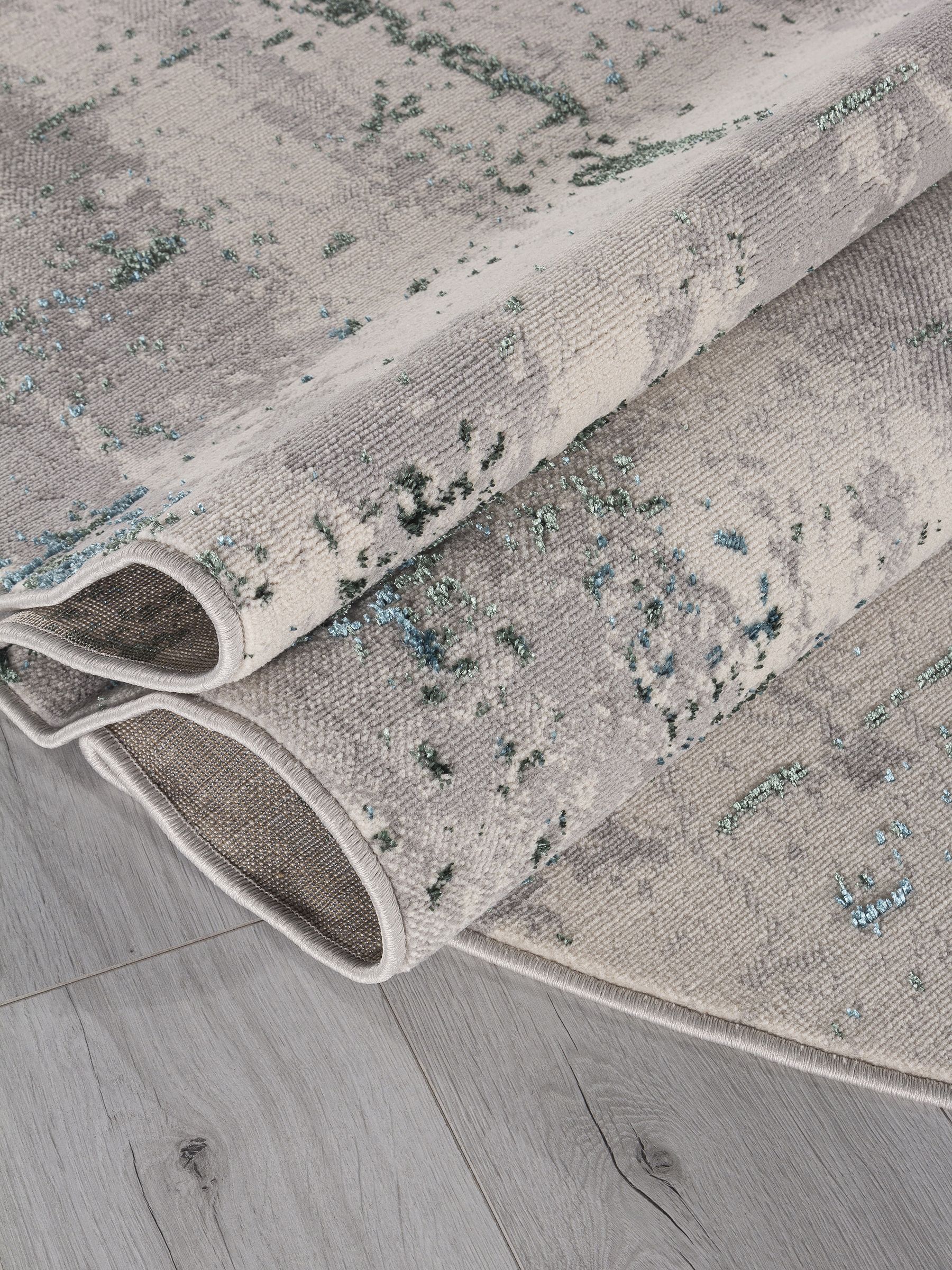 ковер liman f169 cream-d.green овал