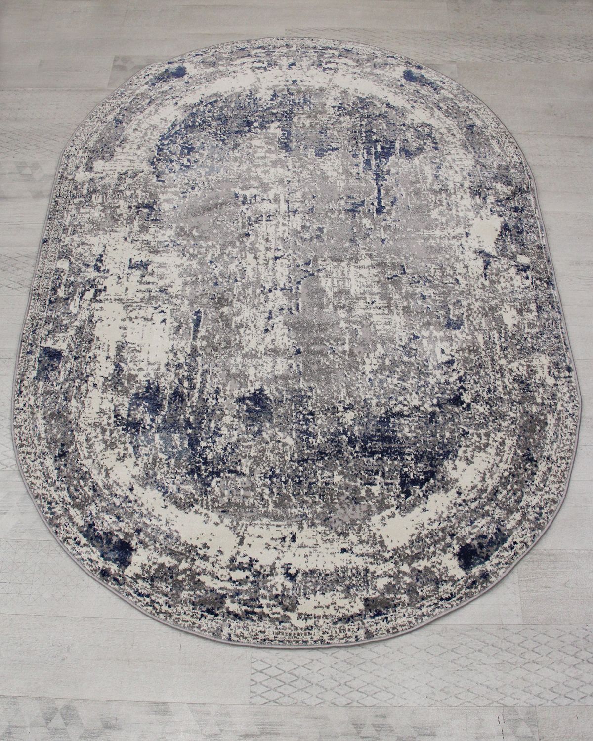 ковер axel 8692a cream/blue овал