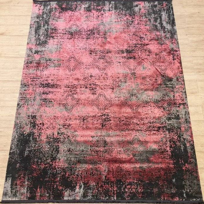 ковер tierra 12892 красная круг