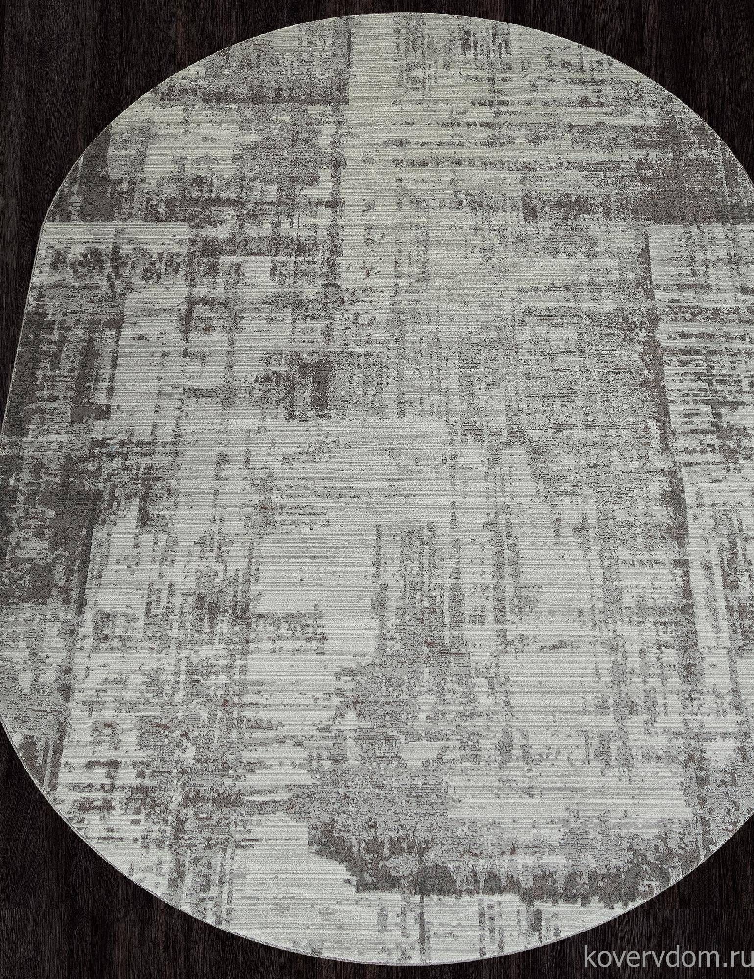 ковер graff f237 серый овал