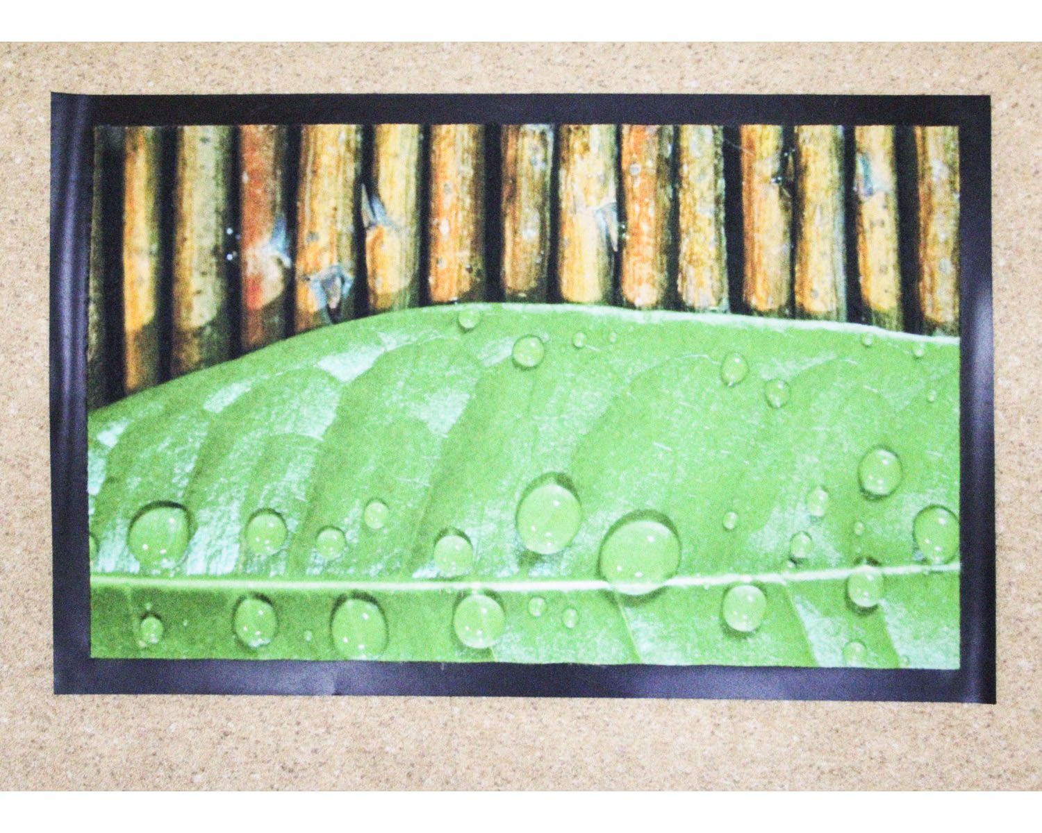 коврик грязезащитный printed doormat 40696-e1 green