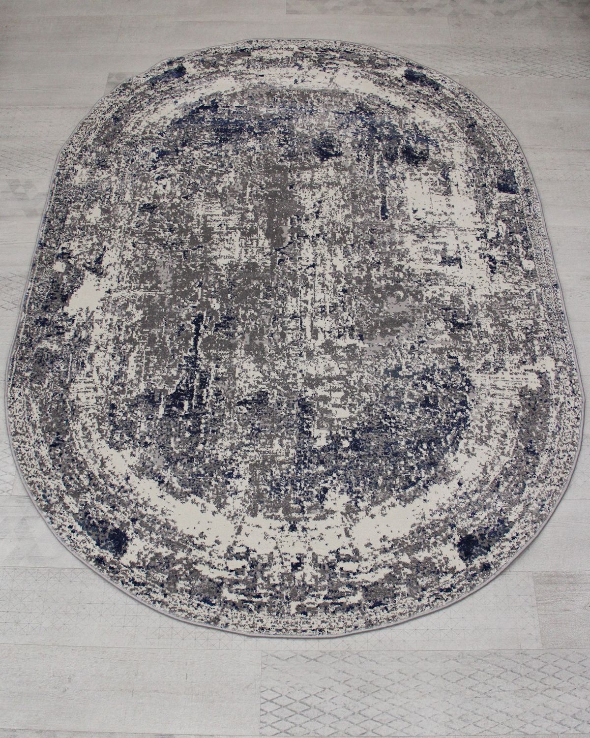 ковер axel 8692a cream/blue овал