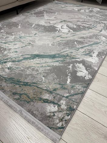 ковер афина 9012a grey/green