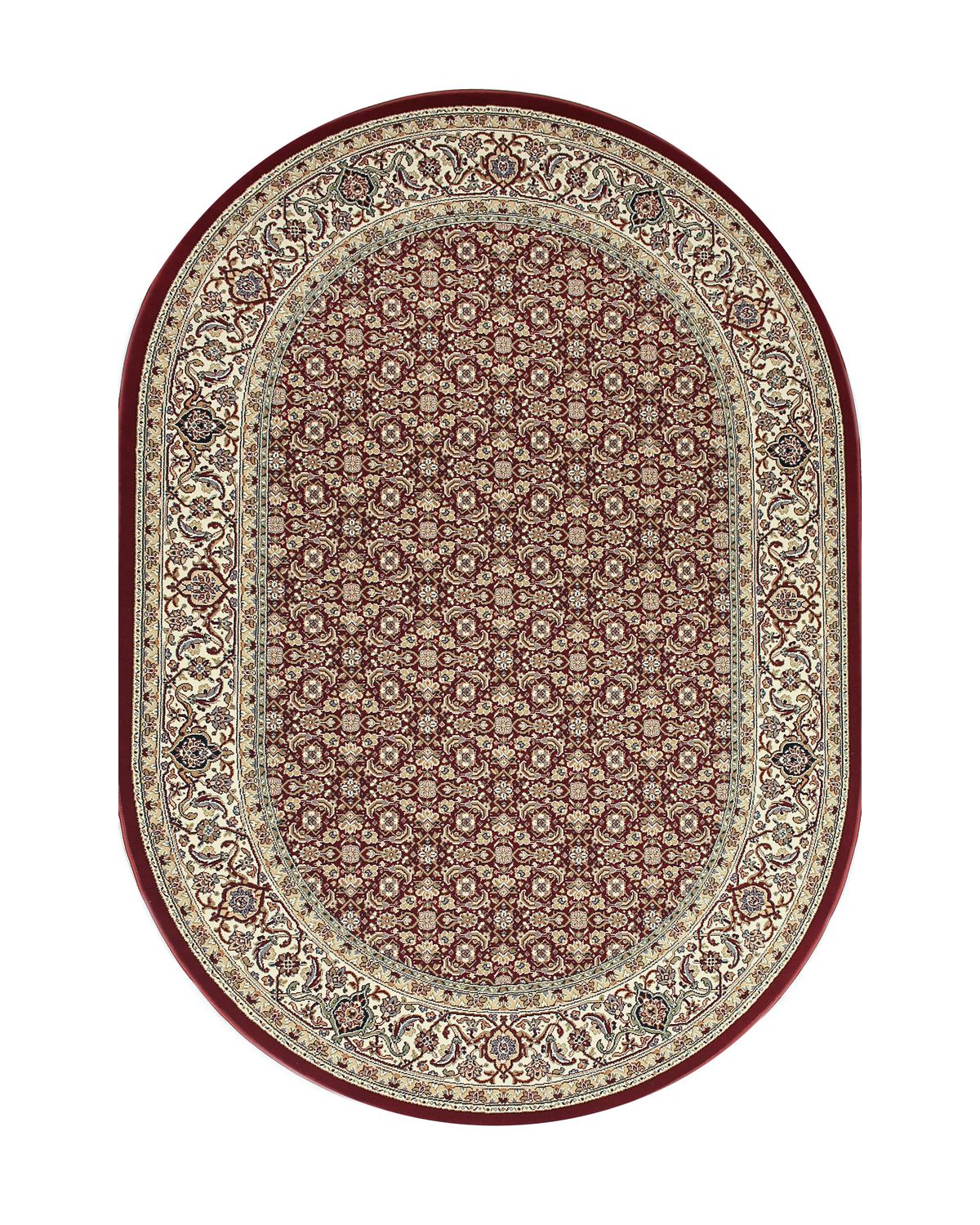 ковер premium 57011 1414 red овал