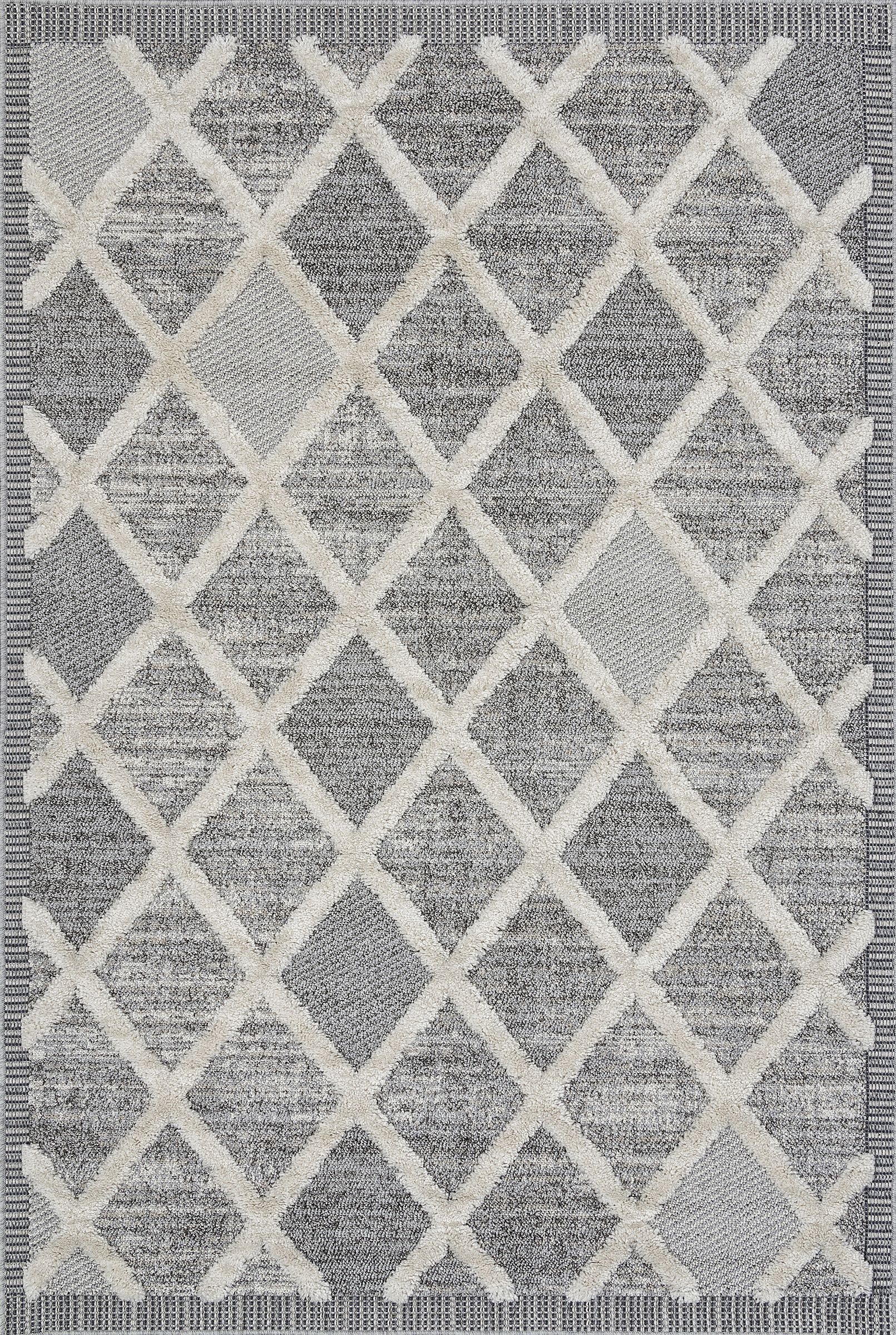 ковер tunis 6605a серый