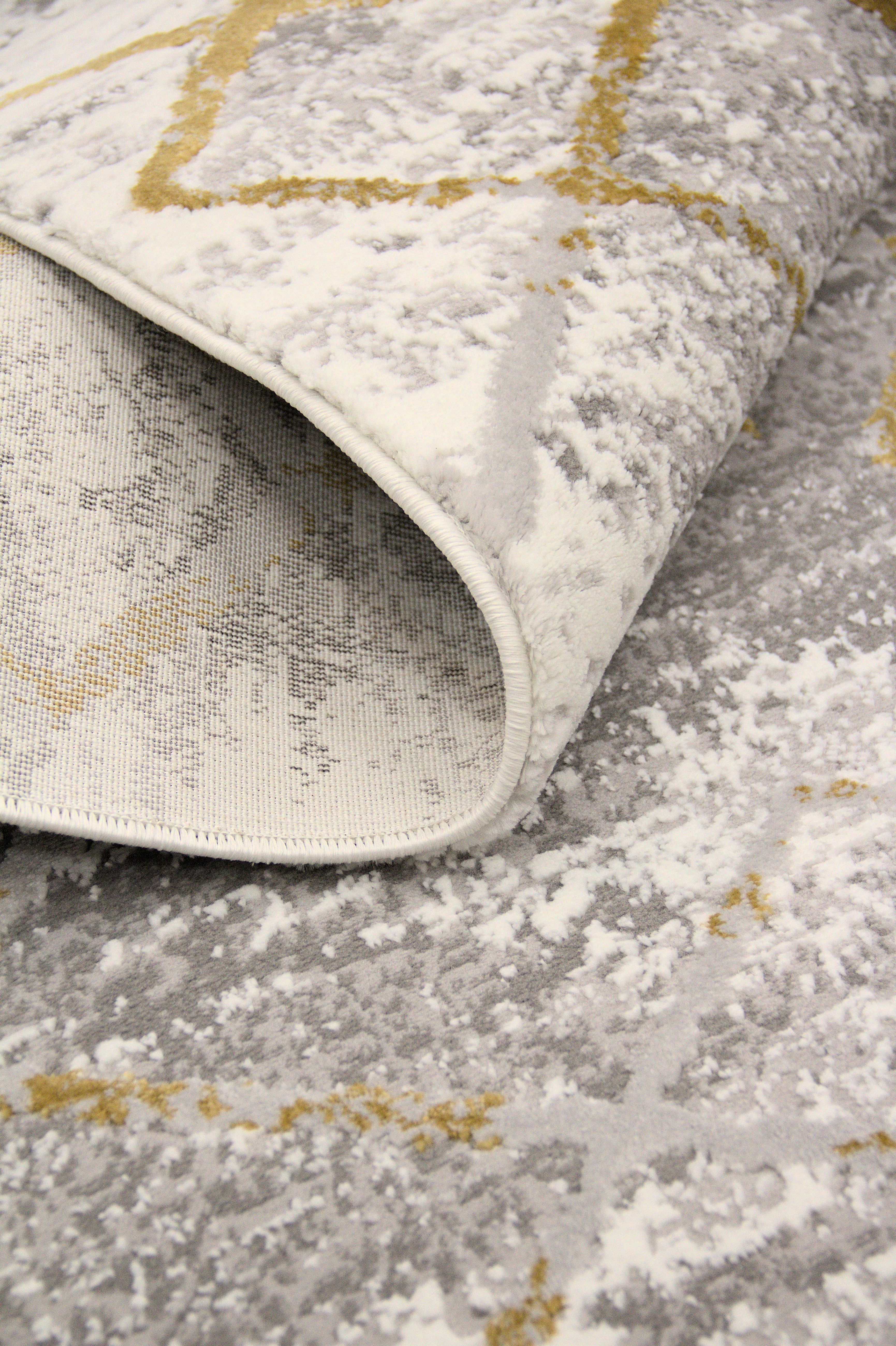 ковер lizy 9929 grey/yellow